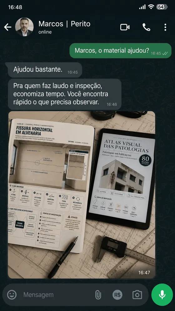 Depoimento de cliente 6 sobre o Atlas Visual das Patologias