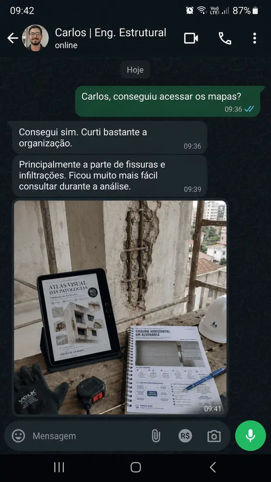 Depoimento de cliente 2 sobre o Atlas Visual das Patologias