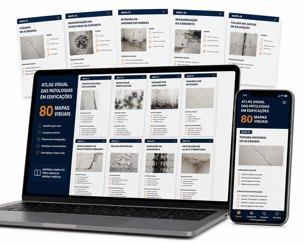 Atlas Visual das Patologias — páginas A4, notebook e smartphone
